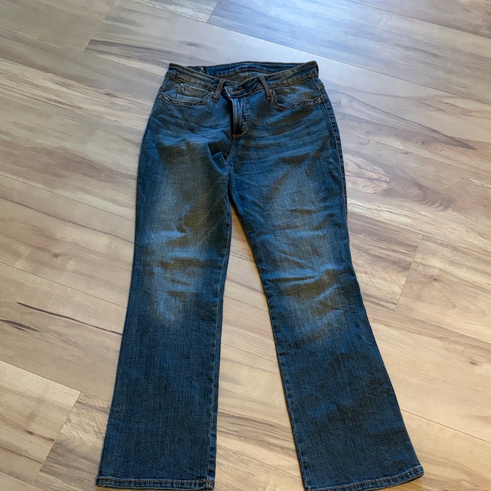 Aura Blue Denim Jeans with Embellished Back Pocket - Picture 2 of 4